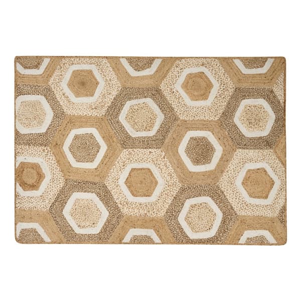 Juuttimatto 160 x 230 cm beige BASOREN Lumarko!