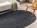 Pikkukuva 2 / 7: Soikea juuttimatto 160 x 230 cm musta DEMIRCI Lumarko!