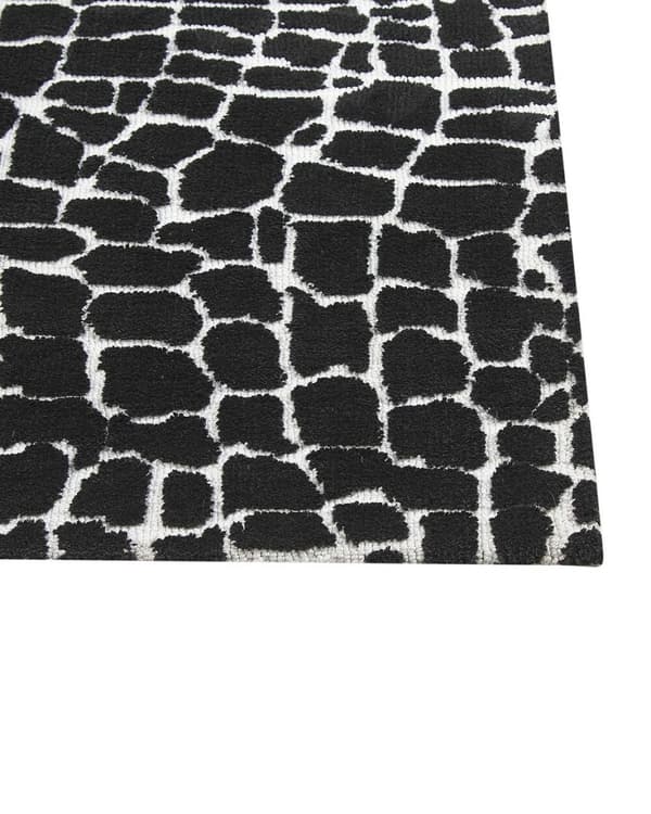 Matto 200 x 300 cm mustavalkoinen PUNGE Lumarko!