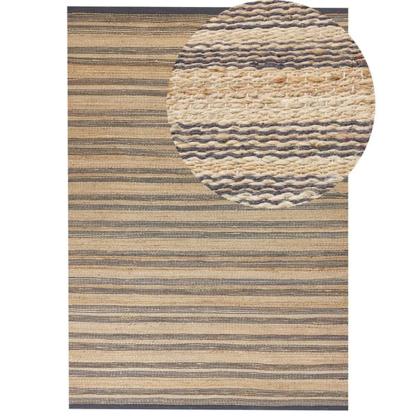 Jutematta 160 x 230 cm beige-grå BUDHO Lumarko!