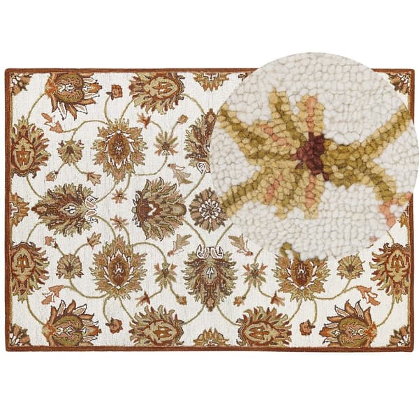 Villamatto 160 x 230 cm beige-ruskea EZINE Lumarko!