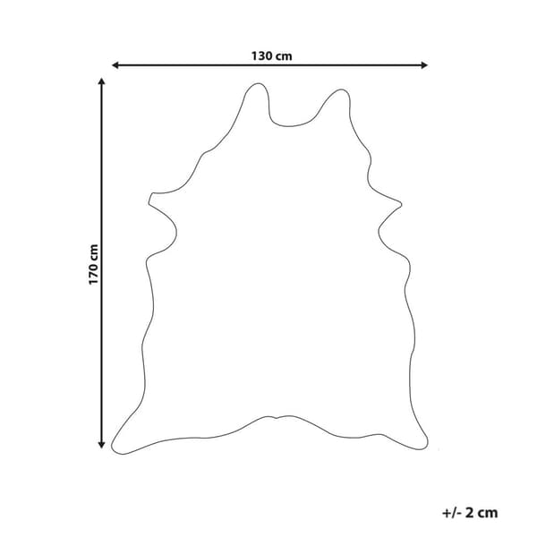 Paikattu ekonahkainen matto 130 x 170 cm ruskea/kulta BOGONG Lumarko!