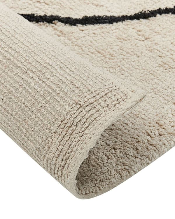 Puuvillamatto 160 x 230 cm beige BAYIR Lumarko!