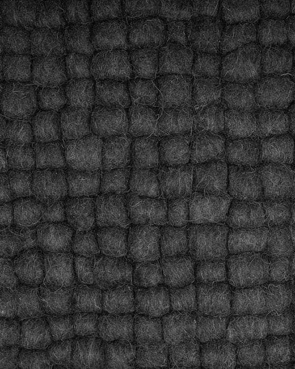 Filtkugletæppe 160 x 230 cm mørkegrå AMDO Lumarko!