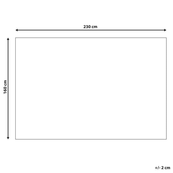 Viskosetæppe 160 x 230 cm sort VEKSE Lumarko!