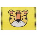 Miniatyrbillede 1 af 6: Børnetæppe i bomuld med tigermotiv 60 x 90 cm gul RANCHI Lumarko!