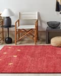 Miniatyrbillede 2 af 7: Uld gabbeh tæppe 160 x 230 cm rød YARALI Lumarko!