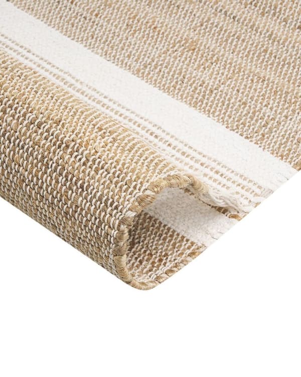 Juuttimatto 160 x 230 cm beige ja valkoinen TALPUR Lumarko!