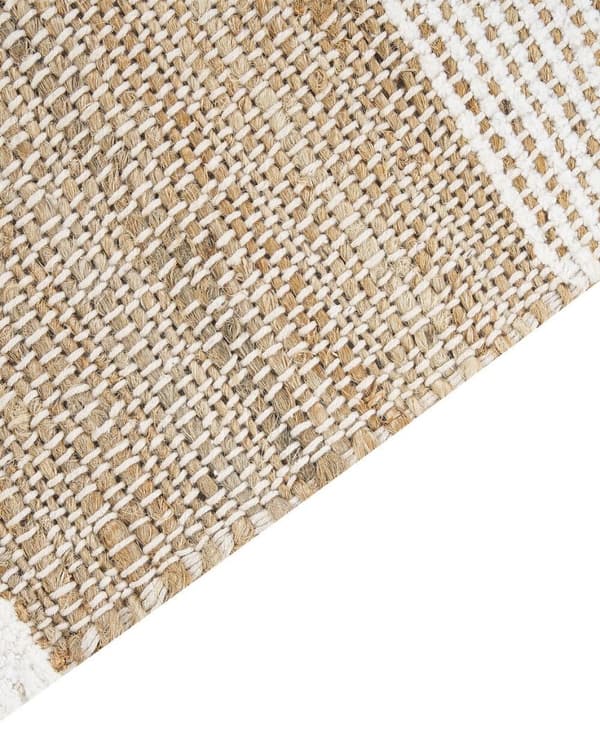Juuttimatto 160 x 230 cm beige ja valkoinen TALPUR Lumarko!