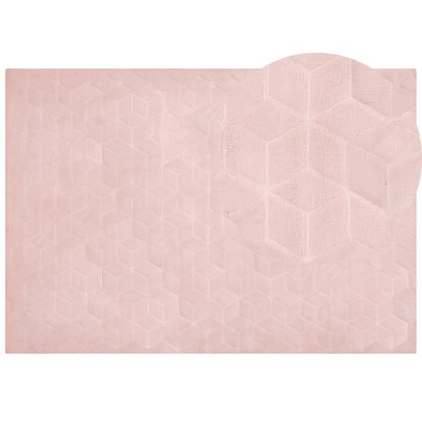 Tæppe i kaninkunstpels 160 x 230 cm pink THATTA Lumarko!