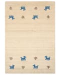 Miniatyrbild 3 av 7: Ull gabbeh matta 160 x 230 cm beige YALI Lumarko!
