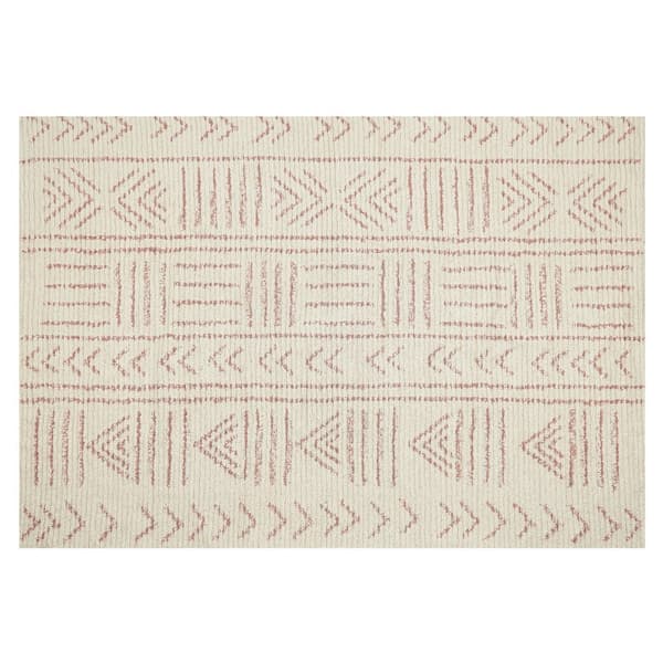 Bomuldstæppe 140 x 200 cm beige-pink EDIRNE Lumarko!