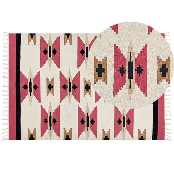Puuvillakilim matto 160 x 230 cm monivärinen GARNI Lumarko!