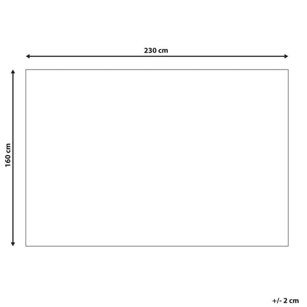 Matta 160 x 230 cm beige-grå BAGLAR Lumarko!