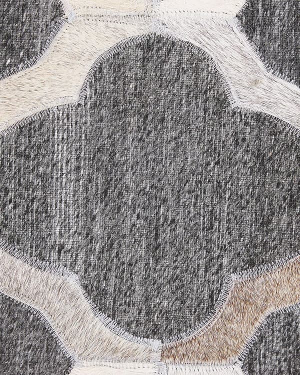 Nahkamatto 160 x 230 cm harmaanbeige ROLUNAY Lumarko!