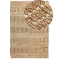 Miniatyrbillede 1 af 8: Jute tæppe 200 x 300 cm beige KAMBERLI Lumarko!