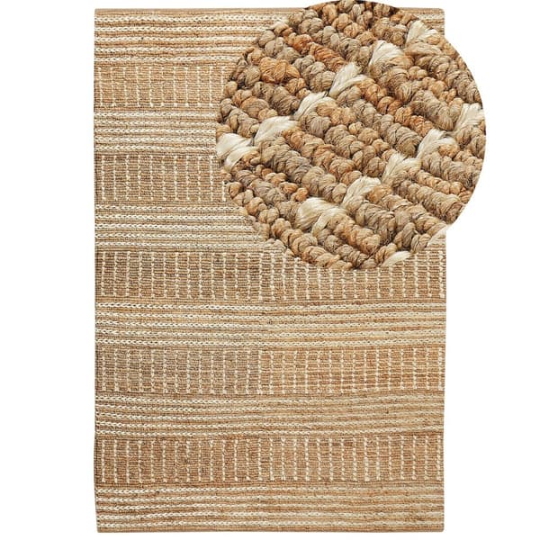 Jute tæppe 200 x 300 cm beige KAMBERLI Lumarko!