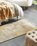 Miniatyrbillede 2 af 7: Viskosetæppe 80 x 150 cm gul-beige BOYALI Lumarko!