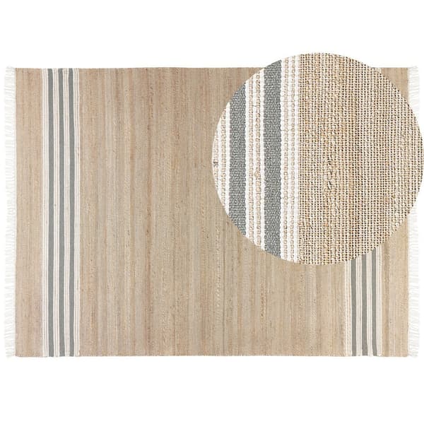 Jute tæppe 160 x 230 cm beige-grå MIRZA Lumarko!