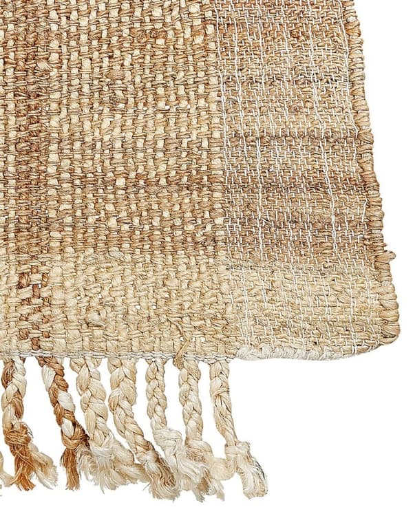 Jute tæppe 80 x 150 cm beige KARKIN Lumarko!