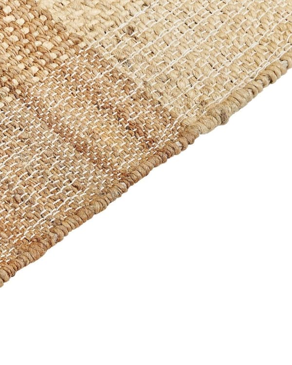 Jute tæppe 80 x 150 cm beige KARKIN Lumarko!