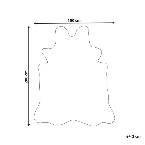 Fuskpälsmatta 150 x 200 cm brun KNOLL Lumarko!