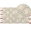 Pikkukuva 1 / 7: Puuvillamatto 80 x 150 cm beige-oranssi HAJIPUR Lumarko!