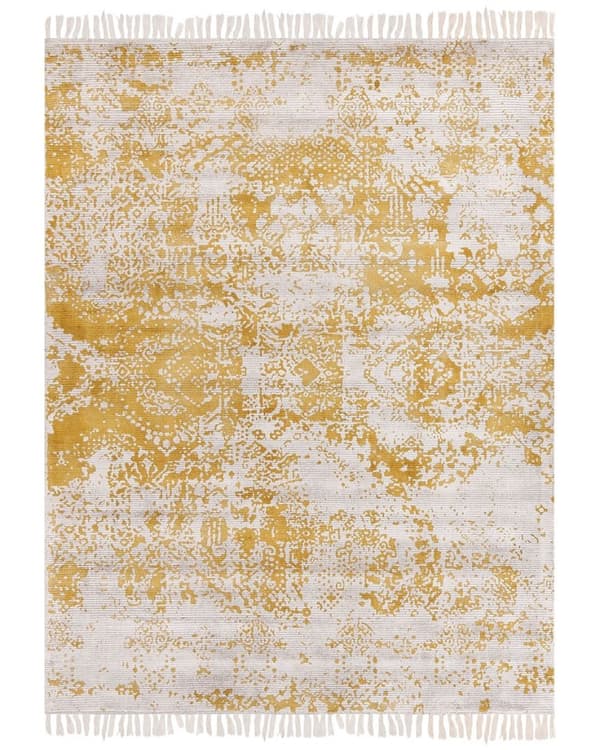 Viskoosimatto 160 x 230 cm kelta-beige BOYALI Lumarko!