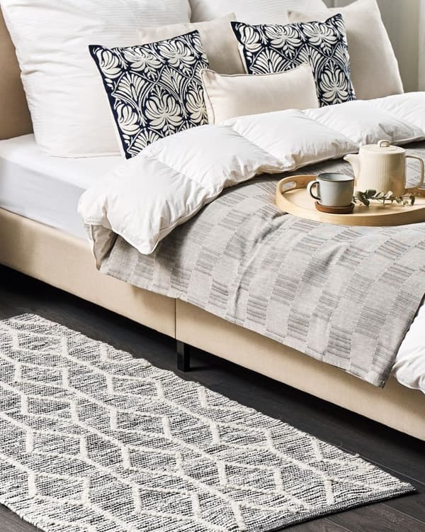 Tæppe 80 x 150 cm gråbeige EDREMIT Lumarko!