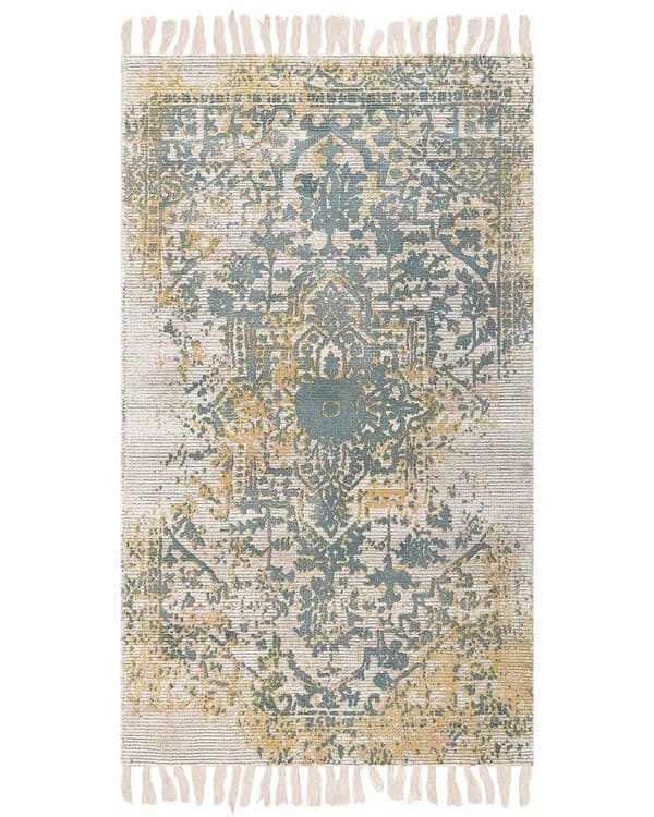 Viskoosimatto 80 x 150 cm kelta-vihreä BOYALI Lumarko!