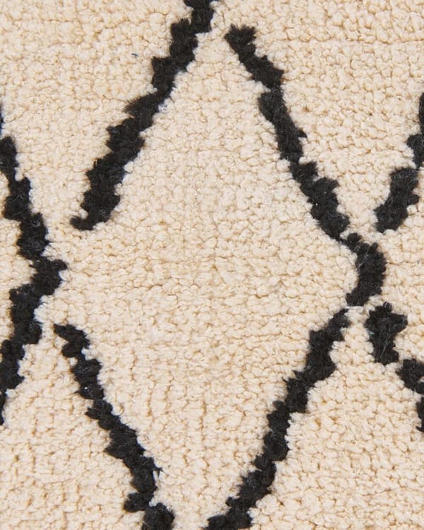 Matto 80 x 150 cm beige ja musta MIDYAT Lumarko!