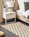 Pikkukuva 2 / 5: Matto 80 x 150 cm beige ja musta MIDYAT Lumarko!
