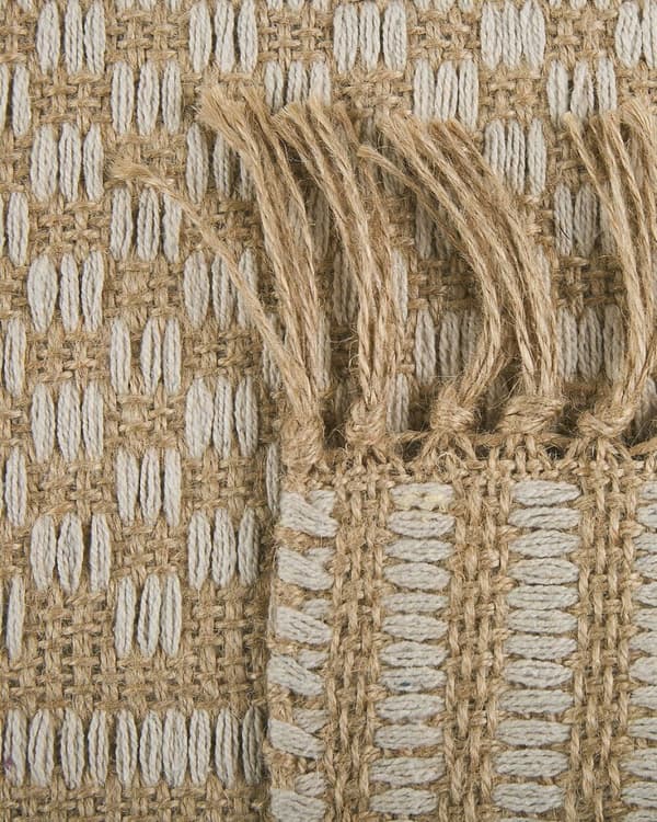 Jute tæppe 50 x 80 cm beige ADABAG Lumarko!