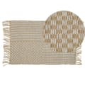 Miniatyrbillede 1 af 6: Jute tæppe 50 x 80 cm beige ADABAG Lumarko!