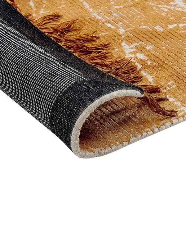 Viskose tæppe 160 x 230 cm orange HANLI Lumarko!