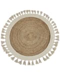 Miniatyrbillede 3 af 7: Rundt jutetæppe 120 cm beige SAMSUN Lumarko!