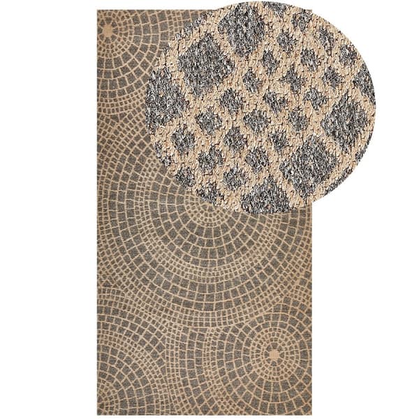 Juuttimatto 80 x 150 cm beige/harmaa ARIBA Lumarko!