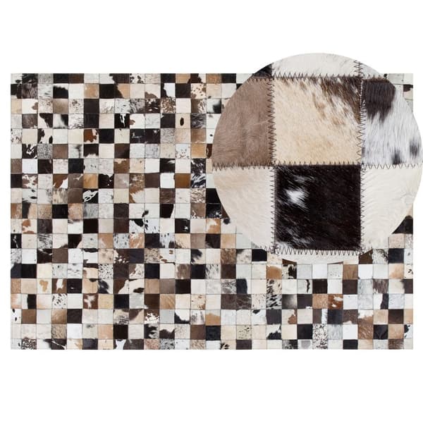 Patchwork-nahkamatto 140 x 200 cm monivärinen CERLI Lumarko!