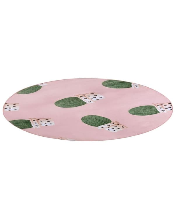 Rund kaktusmatta 120 cm rosa ELDIVAN Lumarko!