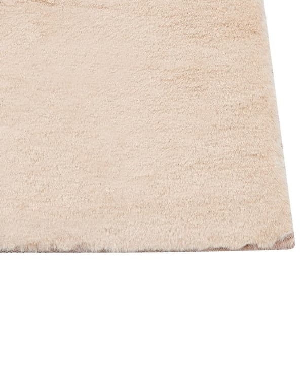 Kanin tekoturkismatto 160 x 230 cm beige MIRPUR Lumarko!