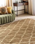 Miniatyrbillede 2 af 7: Jute tæppe 160 x 230 cm beige MERMER Lumarko!