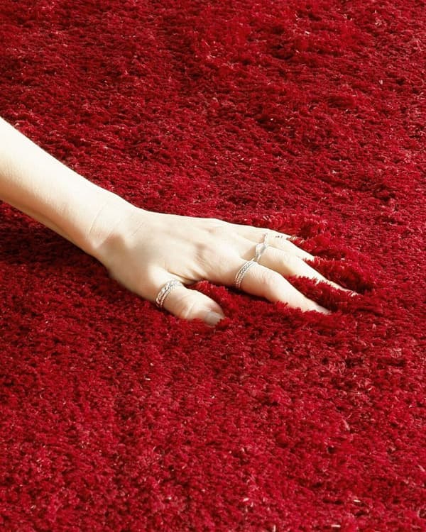 Nukkumaton matto 200 x 200 cm punainen EVREN Lumarko!