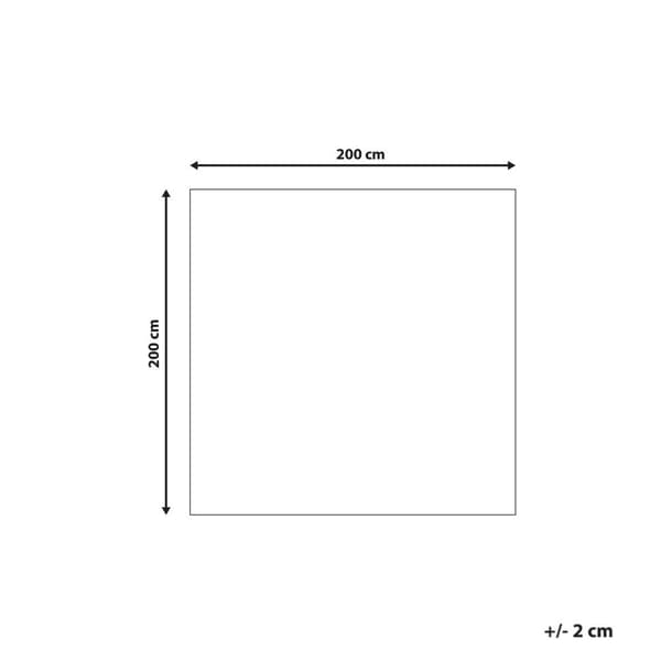 Nukkumaton matto 200 x 200 cm punainen EVREN Lumarko!