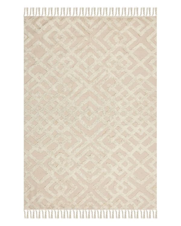 Bomuldstæppe 140 x 200 cm beige ARDAHAN Lumarko!