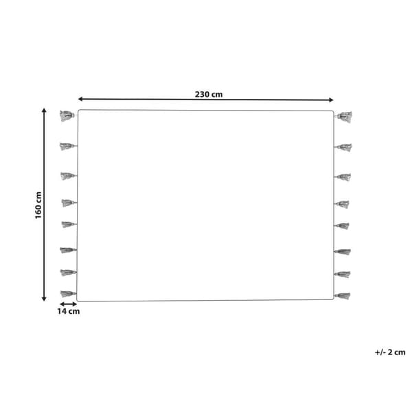 Barnmatta i bomull 160 x 230 cm vit med rosa CAVUS Lumarko!