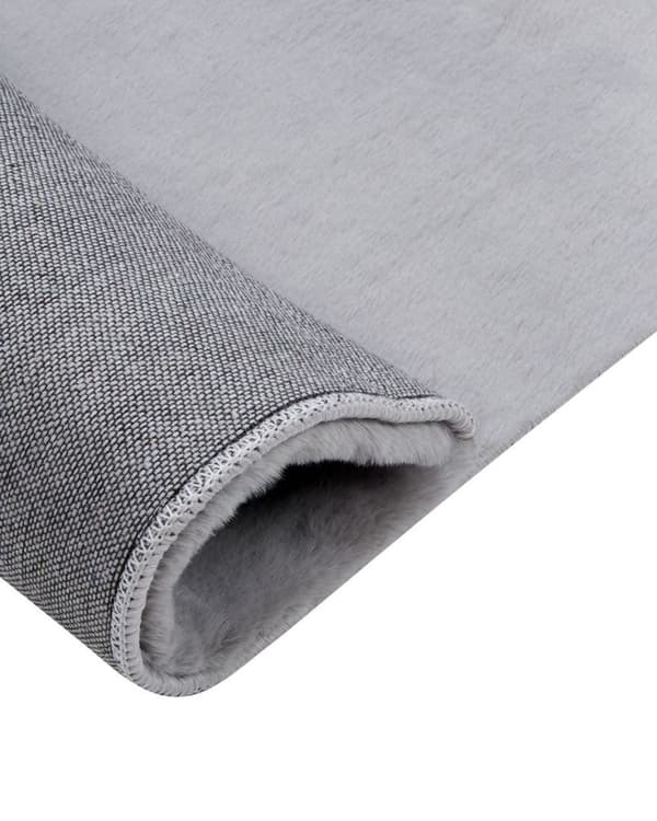 Kanin tekoturkismatto 80 x 150 cm harmaa MIRPUR Lumarko!