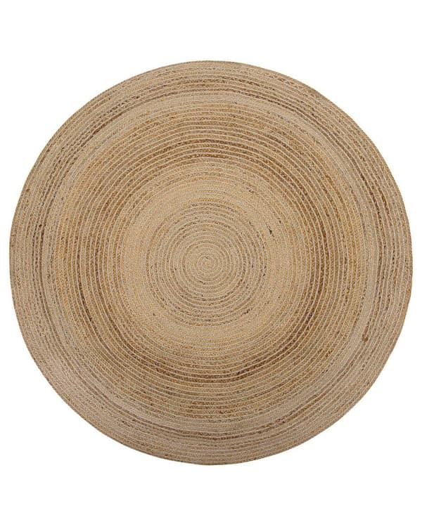 Pyöreä juuttimatto 140 cm beige AKBELEN Lumarko!