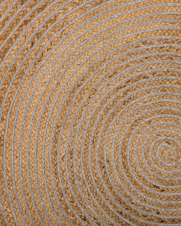 Pyöreä juuttimatto 140 cm beige AKBELEN Lumarko!