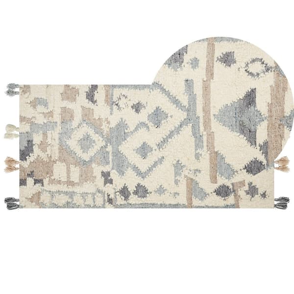 Villainen kilim-matto 80 x 150 cm monivärinen MRGAVET Lumarko!
