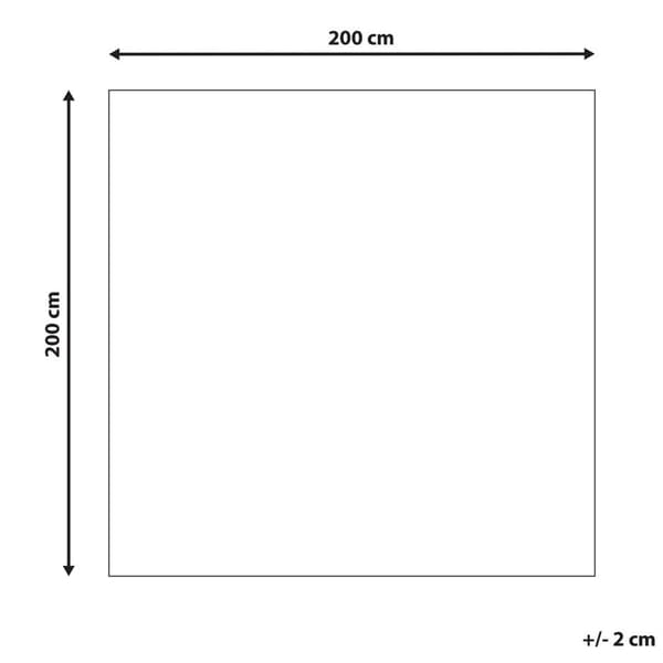 Uldtæppe 200 x 200 cm beige-blå KUMRU Lumarko!